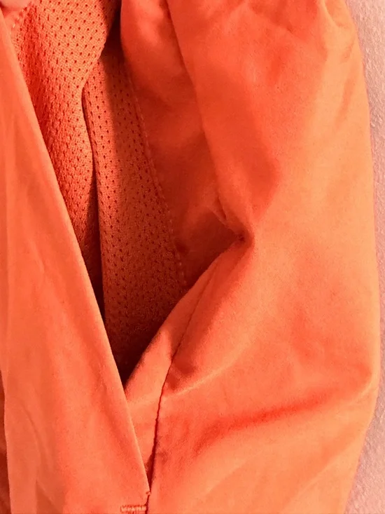 Nike Men's Bright Orange Athletic Shorts with Reflective Swoosh - Picture 5 of 7